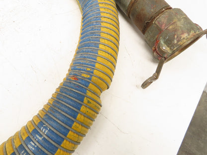 Flexonics Chemflex 3"ID x 12' Flexible Yellow Chemical Transfer Hose Camlok Ends