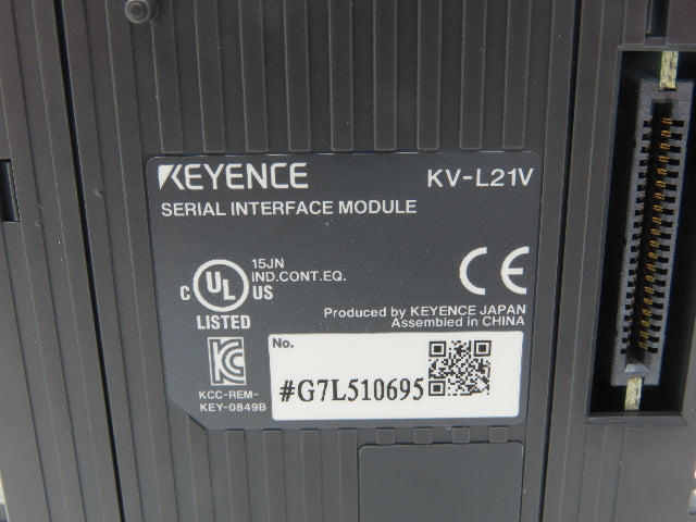 Keyence KV-L21V Serial Communication Unit RS-232C/RS-422A/RS-485 230.4kbps