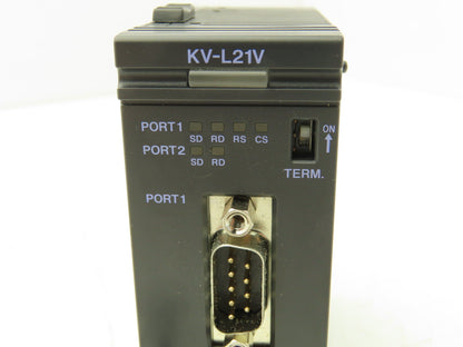 Keyence KV-L21V Serial Communication Unit RS-232C/RS-422A/RS-485 230.4kbps