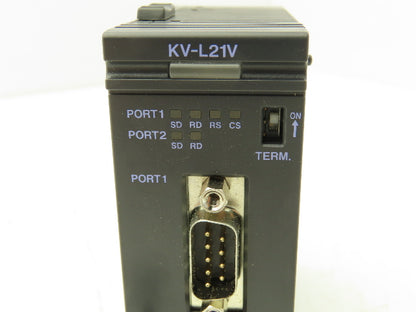 Keyence KV-L21V Serial Communication Unit RS-232C/RS-422A/RS-485 230.4kbps
