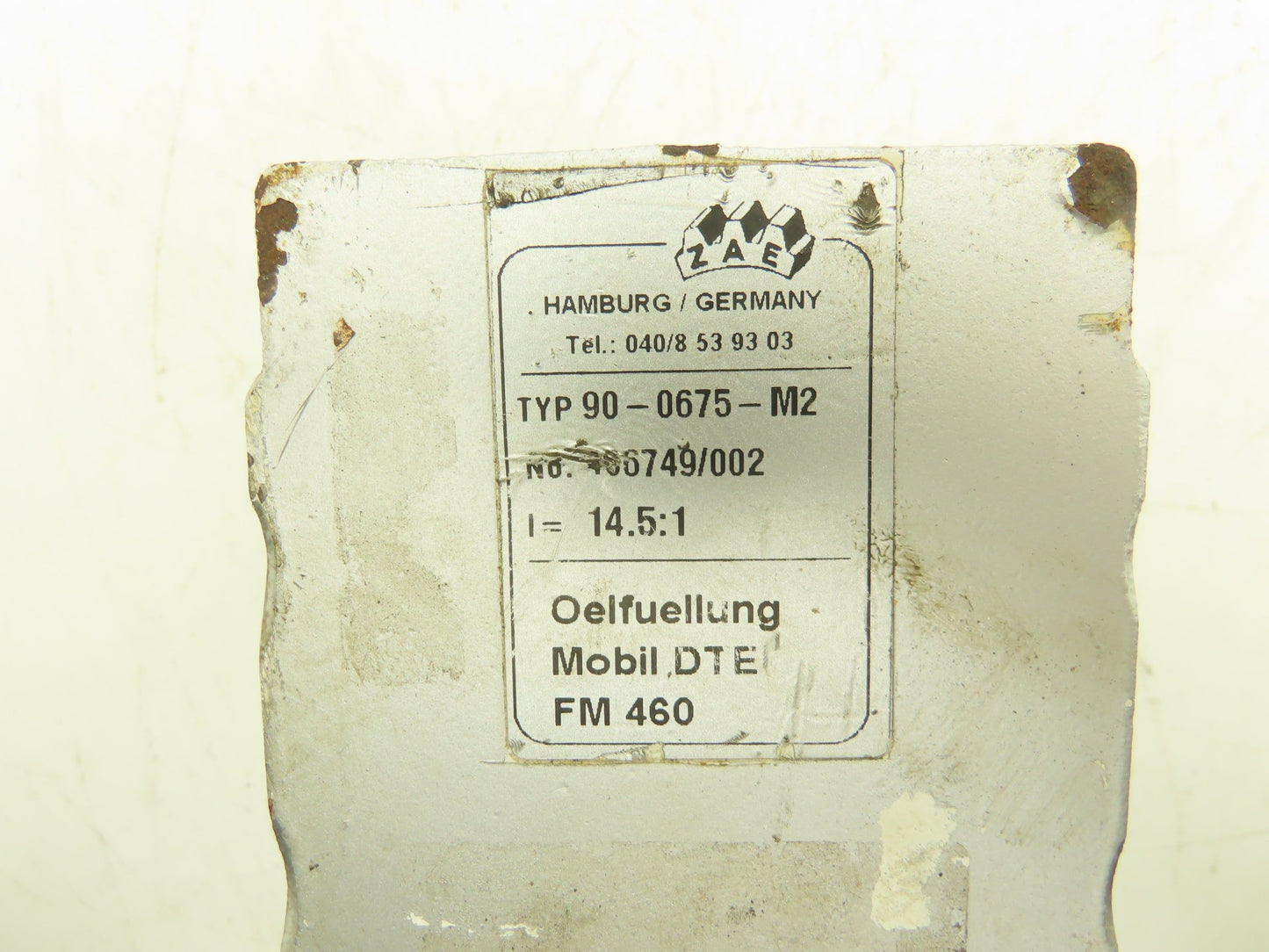 ZAE M040B Worm Gearbox 14.5:1 Reducer Hollow Shaft IEC 56 Frame 90-0675-M2