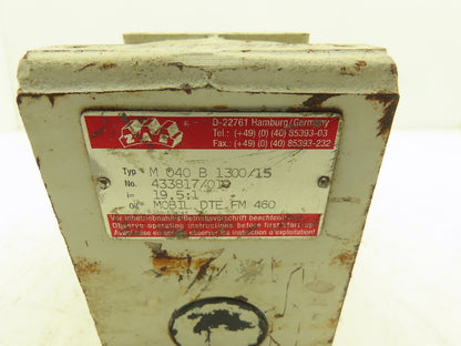 ZAE M 040 B Worm Gearbox Reducer 19.5:1 Ratio Hollow Shaft IEC 56 Frame