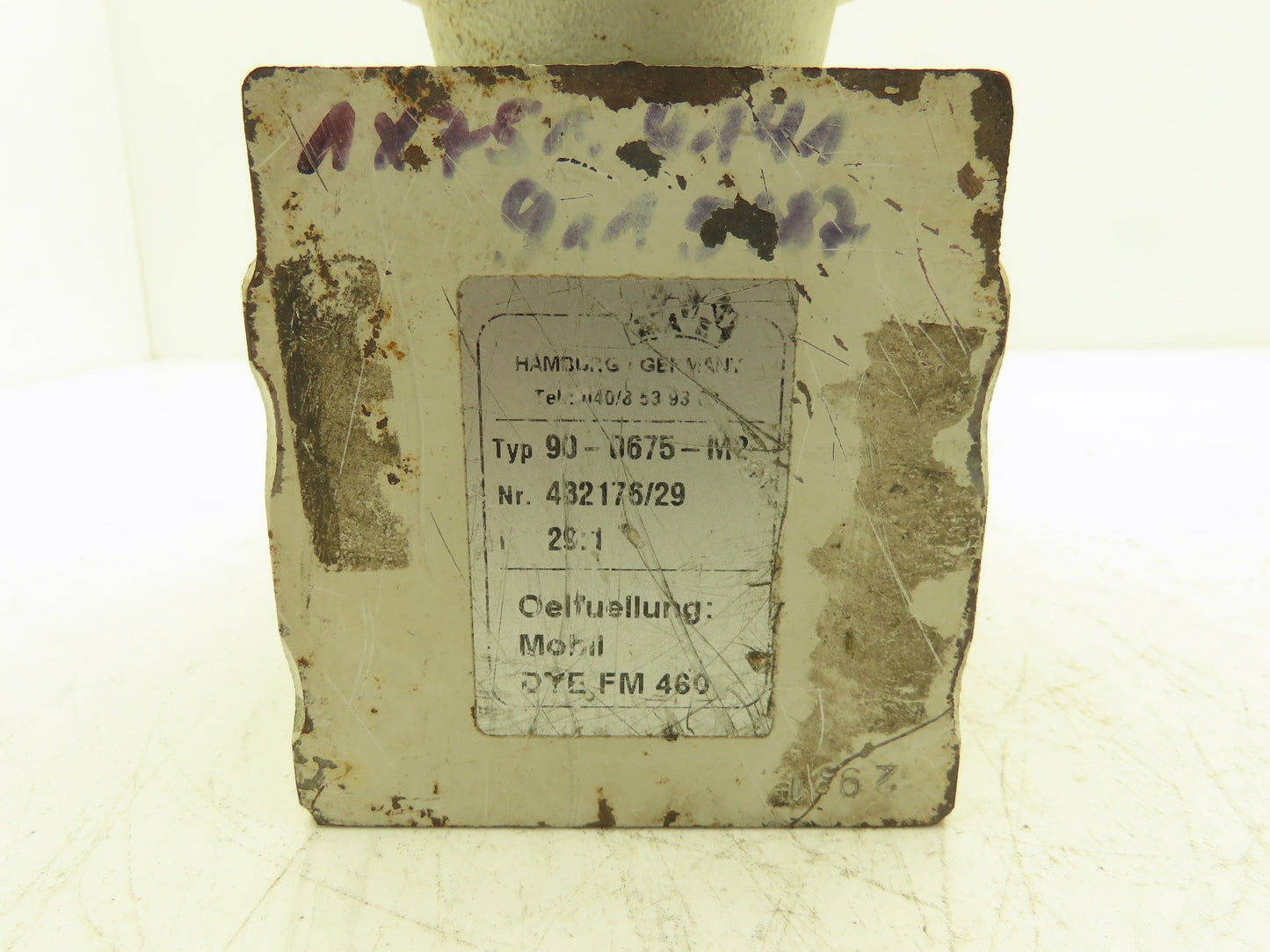 ZAE M040B Worm Gearbox Reducer 29:1 Ratio Hollow Shaft IEC 56 Frame 90-0675-M2