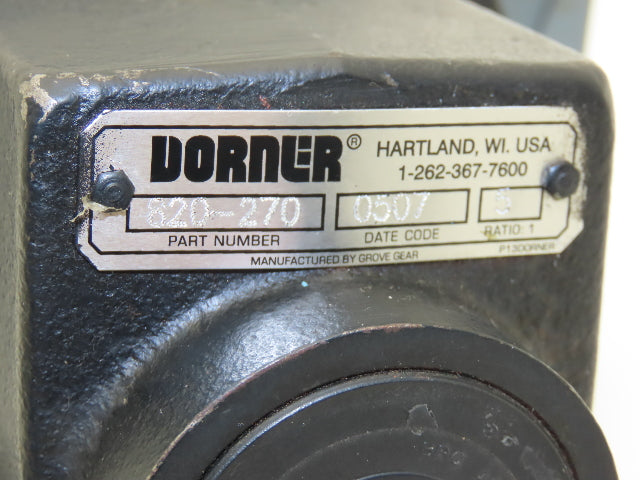 Dorner 32M005HS423EI Conveyor Gearmotor 5:1 Ratio 1/2Hp 340rpm 230/460V 3PH