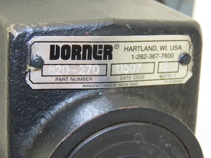 Dorner 32M005HS423EI Conveyor Gearmotor 5:1 Ratio 1/2Hp 340rpm 230/460V 3PH