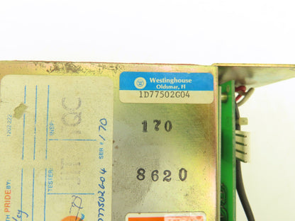 Westinghouse 1D77502G04 Gate Driver Module