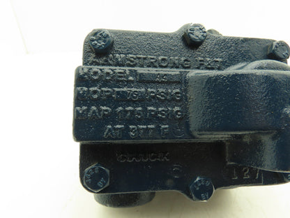 Armstrong A4 Steam Trap 1" NPT Maximum Operating Pressure 75psig 11/64" Orifice