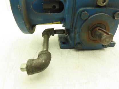 Cone Drive Textron MH015A054-X3 Gearbox 10:1 Reducer 175rpm Dual Shaft 48 Frame