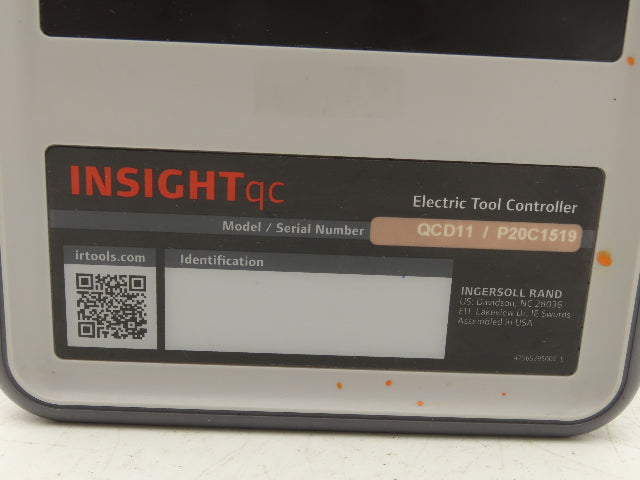 Ingersoll Rand INSIGHTqc Electric Tool Controller 230/120VAC 8/16A 60Hz