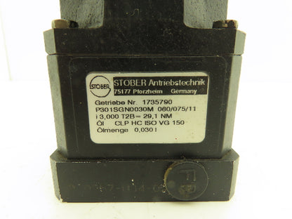Stober P301SGN0030M Planetary Gearbox 3:1 Reducer 1000rpm