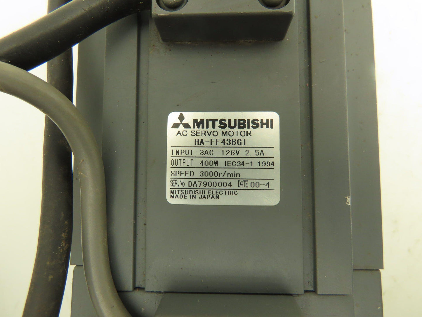 Mitsubishi HA-FF43BG1 AC Gearmotor 10:1 Reducer 300rpm