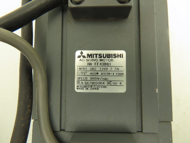 Mitsubishi HA-FF43BG1 AC Gearmotor 10:1 Reducer 300rpm