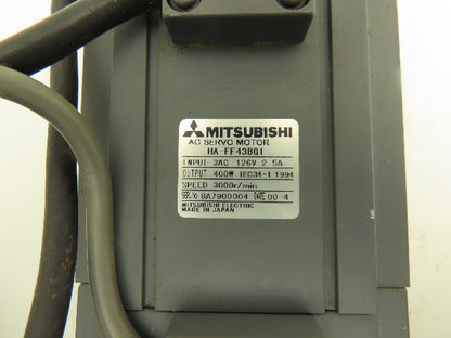 Mitsubishi HA-FF43BG1 AC Gearmotor 10:1 Reducer 300rpm