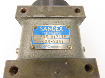 Sankyo Sandex 4.5DF-03302R-S3A1 Rotary Indexing Drive 85mm OD Dual Input