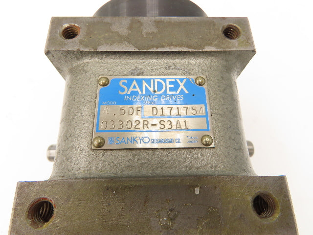 Sankyo Sandex 4.5DF-03302R-S3A1 Rotary Indexing Drive 85mm OD Dual Input