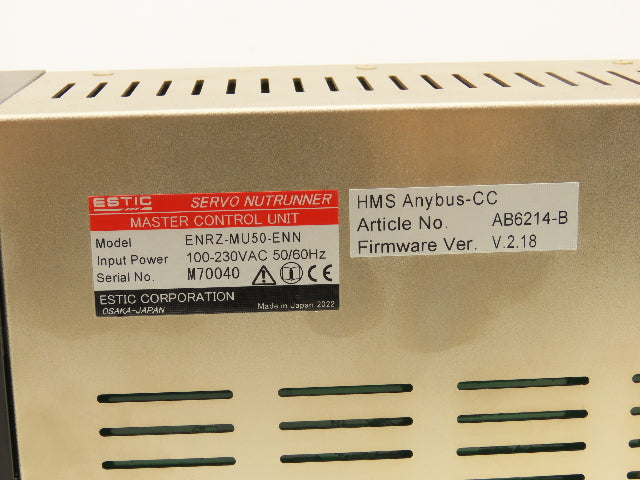 Estic ENRZ-MU50-ENN Servo Drive Nutrunner Master Control Unit V.2.18