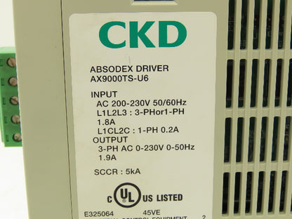 CKD AX9000TS-U6 Absodex Driver 6-75Nm T Series
