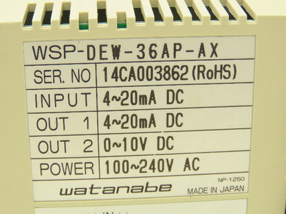 Watanabe WSP-DEW-36AP-AX Isolation Converter 2-Output High Speed