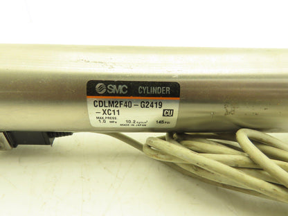 SMC CDLM2F40-G2419-XC11 Pneumatic Air Cylinder w/Rod Lock 40mm Bore 130mm Stroke