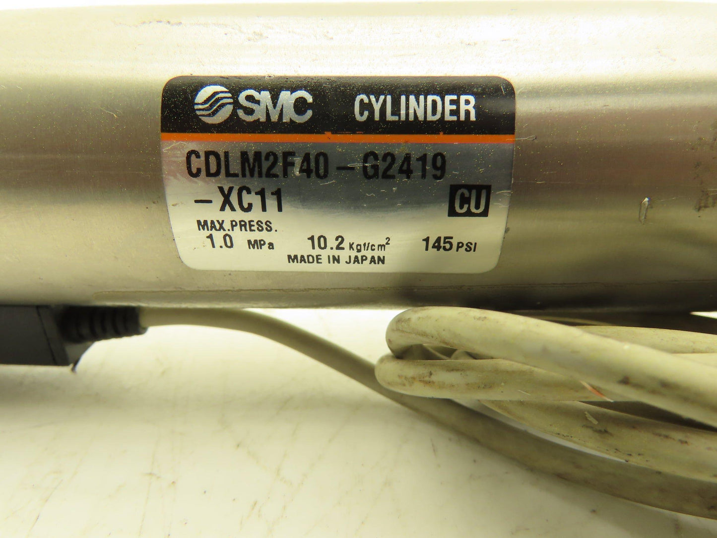 SMC CDLM2F40-G2419-XC11 Pneumatic Air Cylinder w/Rod Lock 40mm Bore 130mm Stroke