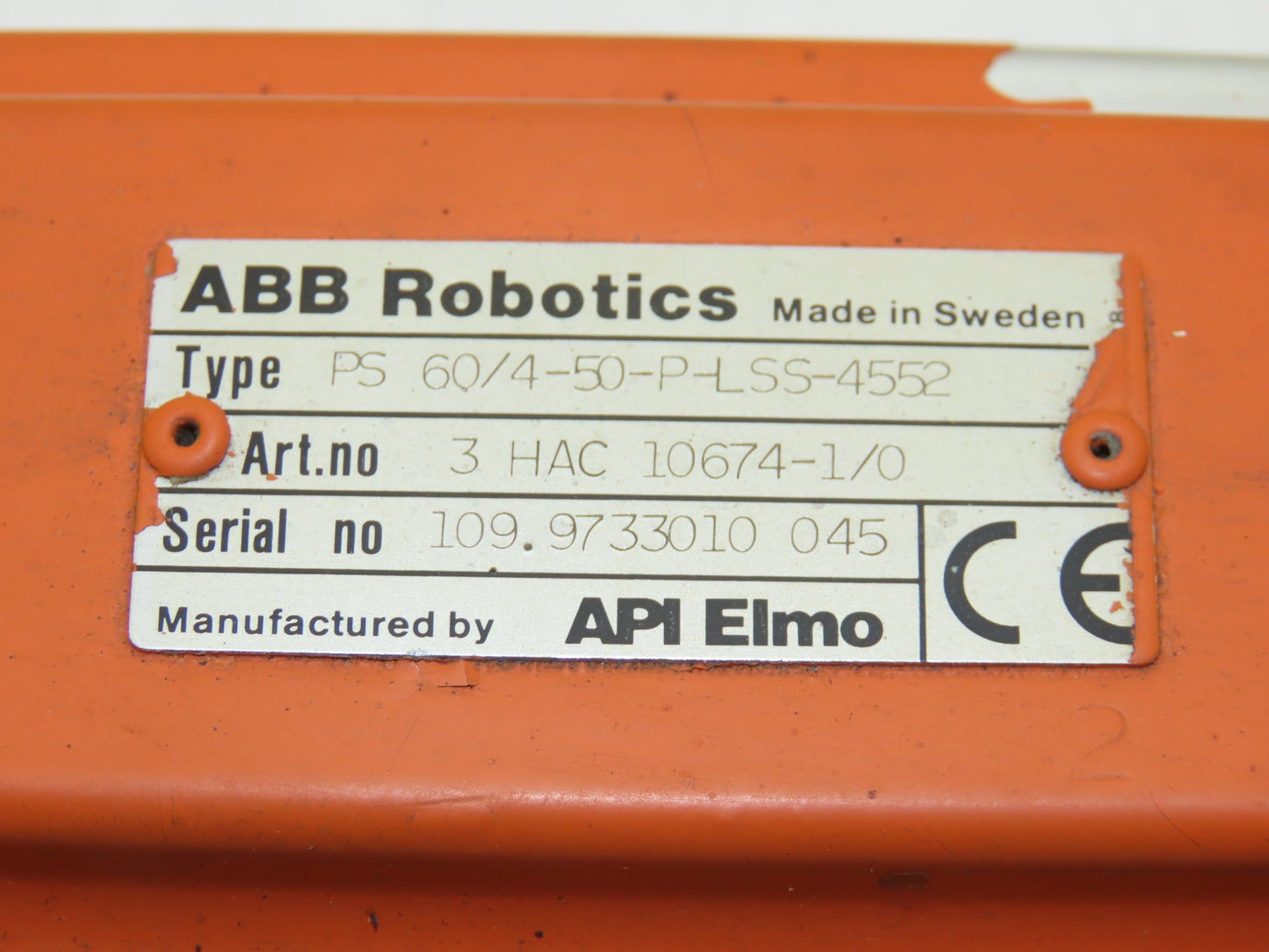 ABB Robotics PS 60/4-50-P-LSS-4552 AC Servo Motor with Encoder