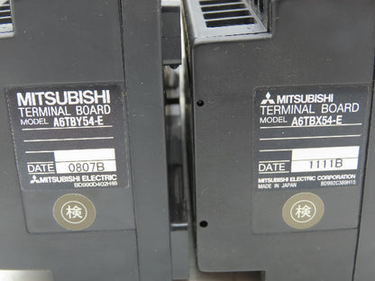 Mitsubishi Electric A6TBY54-E A6TBX54-E Terminal Block Input Output Lot of 4