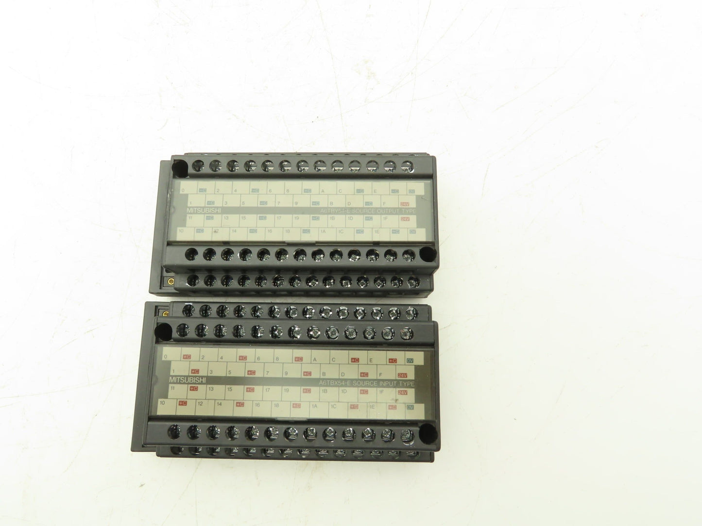 Mitsubishi Electric A6TBY54-E A6TBX54-E Terminal Block Input Output Lot of 4