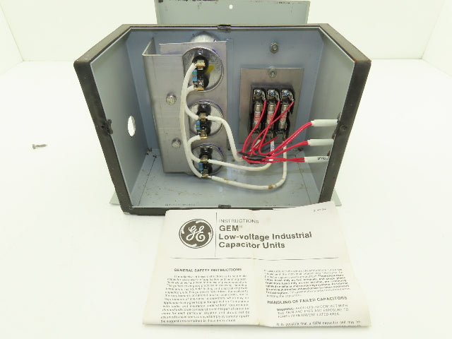 GE General Electric 65L805TE1 Dielektrol VI Enclosed Capacitor 4 Kvar 480V 3PH