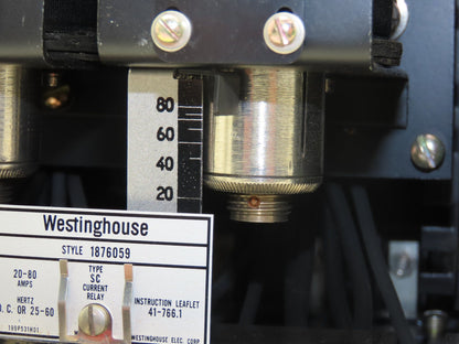 Westinghouse 1876059 Current Relay Type SC 20-80 Amps