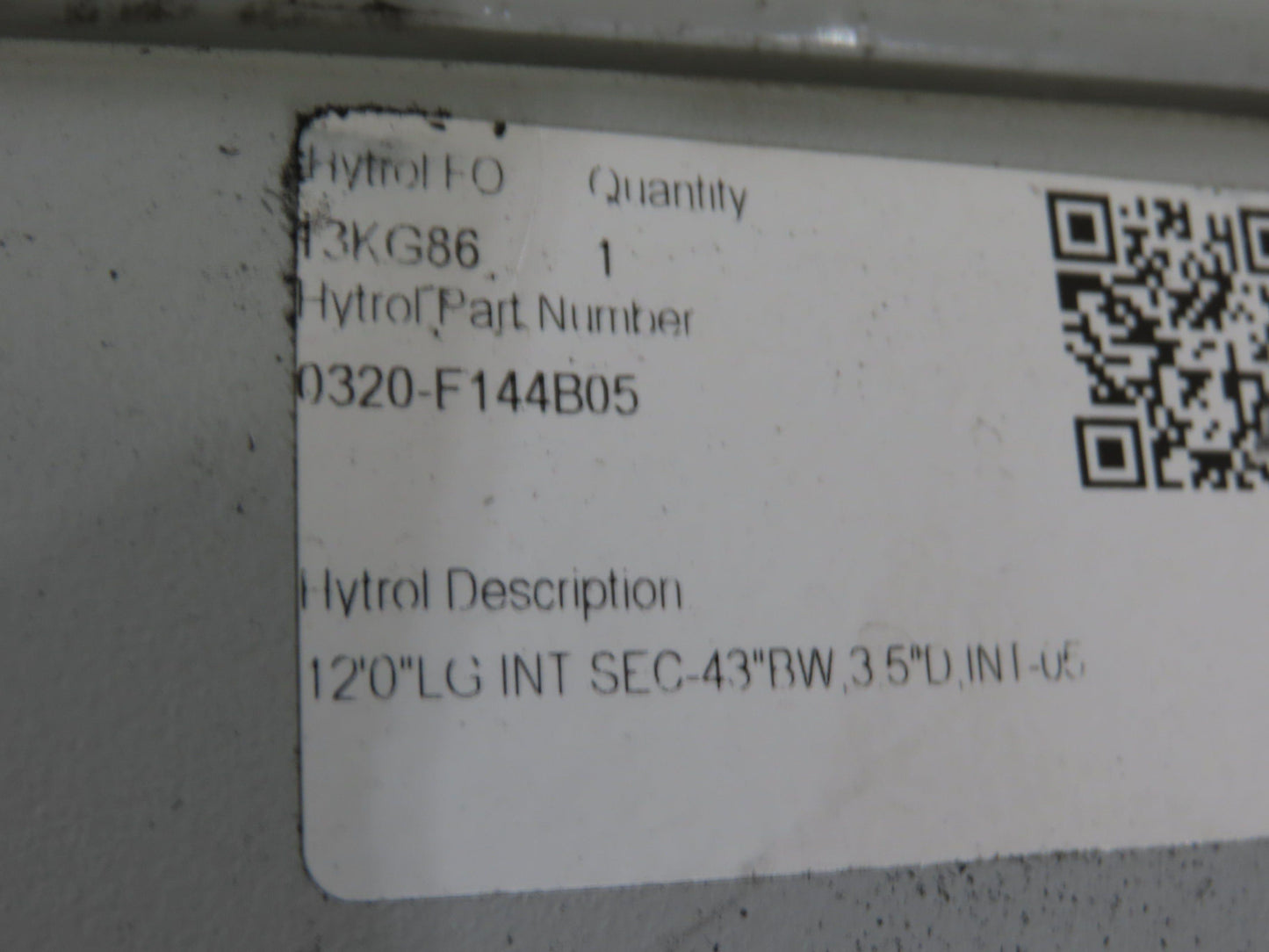 Hytrol FXG Belt Conveyor 43"x 60' White Slider Bed 12' Sections  -No Drive