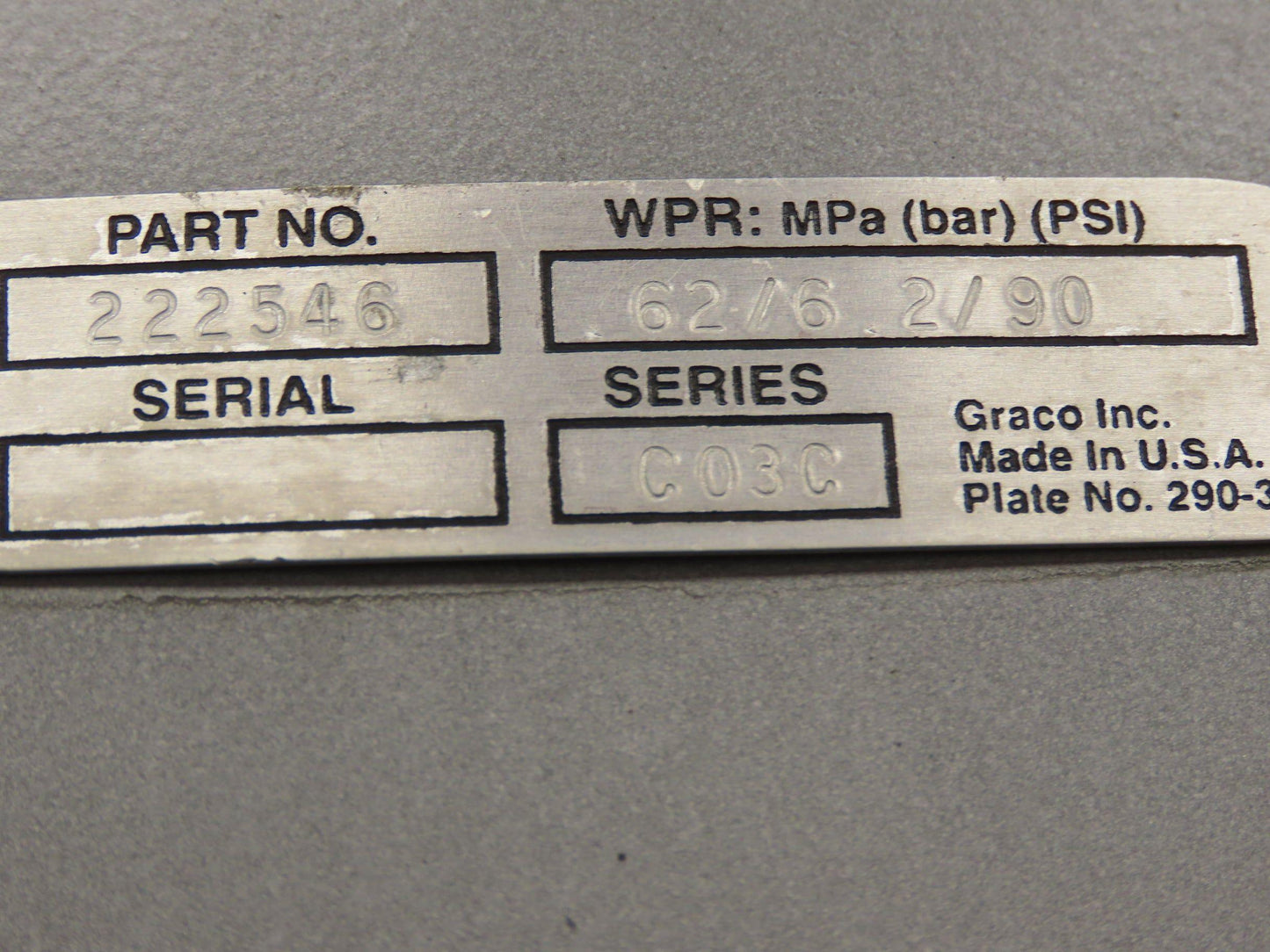 Graco Viscount II Metering Dispensing Drum Unloader Bulldog Pneumatic Hydraulic