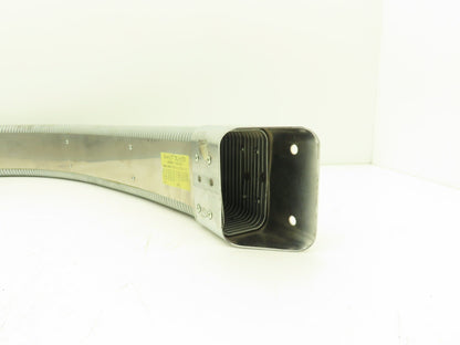 1061493 2"H x 4"W Steel Enclosed Flexible Cable/Hose Carrier 4.5"IR 54.5"L