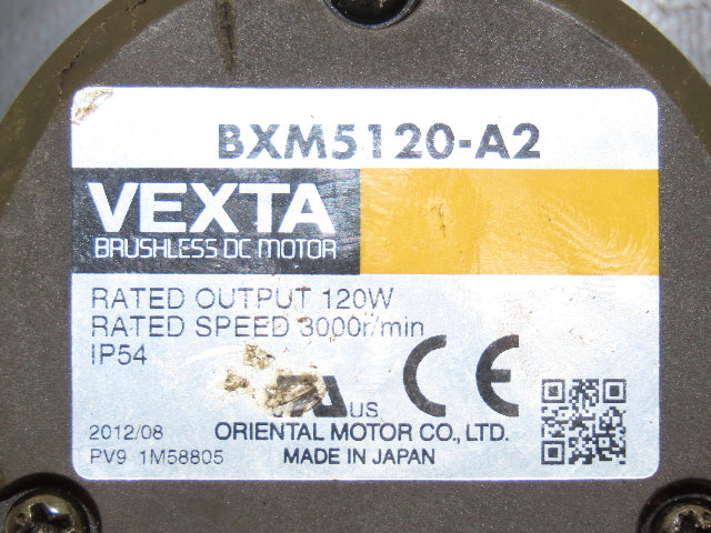Oriental Motor BXM5120-A2 DC Brushless Motor 120W 3000rpm