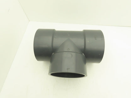 Ipex SCH 80  8" PVC Slip Tee Fitting Schedule 80 Gray ASTM D-2467