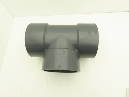 Ipex SCH 80  8" PVC Slip Tee Fitting Schedule 80 Gray ASTM D-2467