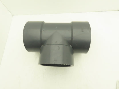 Ipex SCH 80  8" PVC Slip Tee Fitting Schedule 80 Gray ASTM D-2467