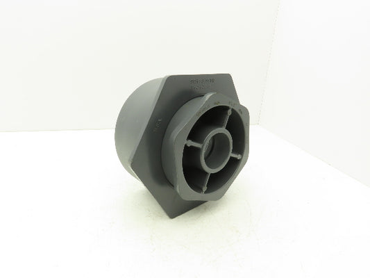 Ipex SCH 80 Reducer Bushing 8x6" + 6x2" PVC Slip Fittings Gray