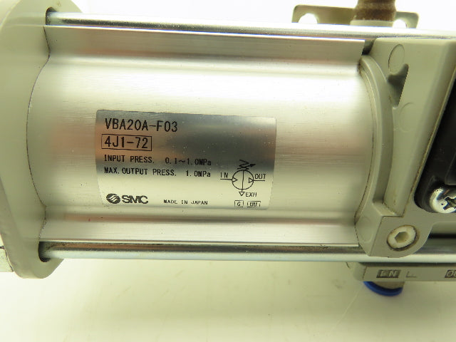 SMC VBA20A-F03 Booster Regulator 0-145psi