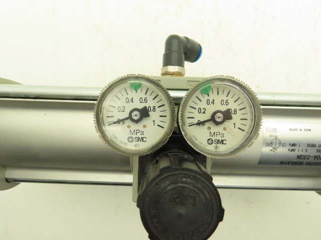 SMC VBA20A-03GN Booster Regulator 0-145psi With Gauges