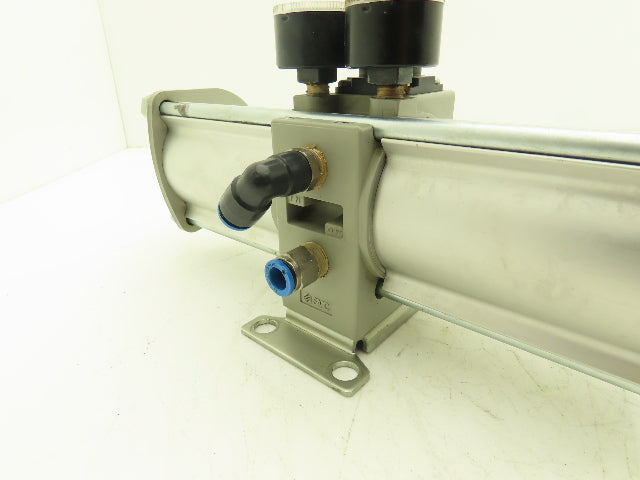 SMC VBA20A-03GN Booster Regulator 0-145psi With Gauges