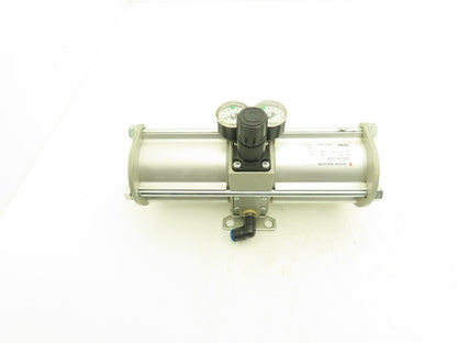 SMC VBA20A-03GN Booster Regulator 0-145psi With Gauges