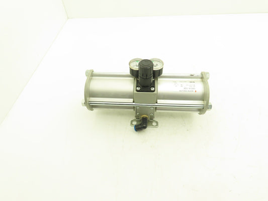 SMC VBA20A-03GN Booster Regulator 0-145psi With Gauges
