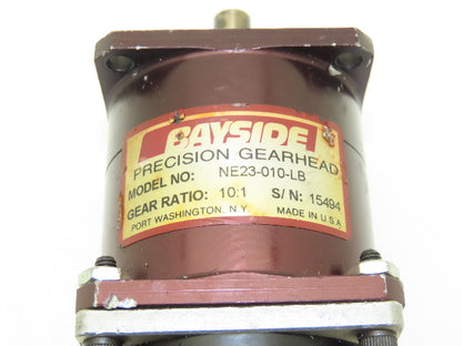 Bayside Compumotor NE23-010-LB Inline Gearmotor 10:1 Precision Gearhead