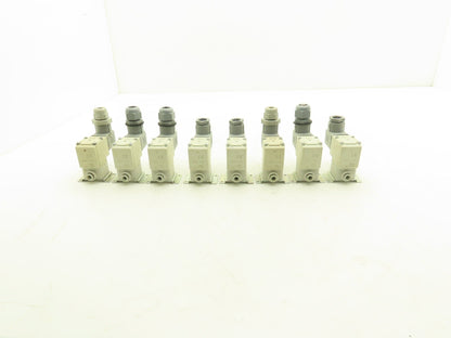 SMC VX210JG Direct Operated 2 Port Solenoid Valve 0.6MPa 3mm Orifice Lot of 8