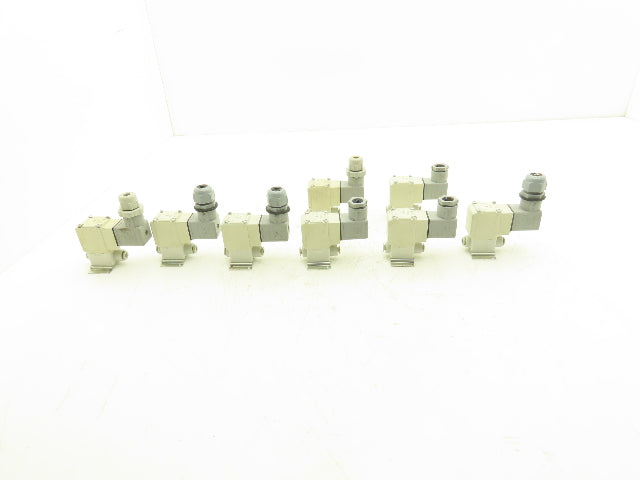 SMC VX210JG Direct Operated 2 Port Solenoid Valve 0.6MPa 3mm Orifice Lot of 8