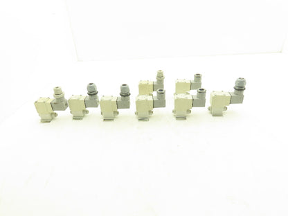 SMC VX210JG Direct Operated 2 Port Solenoid Valve 0.6MPa 3mm Orifice Lot of 8