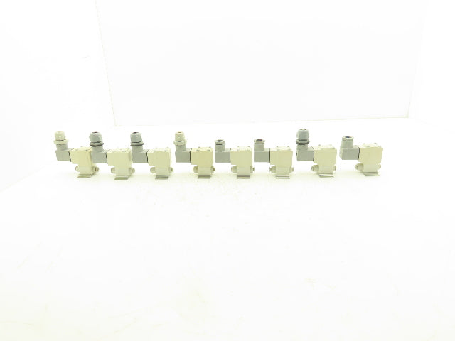 SMC VX210JG Direct Operated 2 Port Solenoid Valve 0.6MPa 3mm Orifice Lot of 8