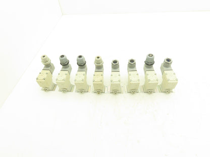 SMC VX210JG Direct Operated 2 Port Solenoid Valve 0.6MPa 3mm Orifice Lot of 8