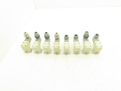 SMC VX210JG Direct Operated 2 Port Solenoid Valve 0.6MPa 3mm Orifice Lot of 8