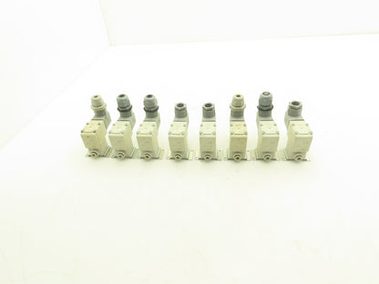 SMC VX210JG Direct Operated 2 Port Solenoid Valve 0.6MPa 3mm Orifice Lot of 8